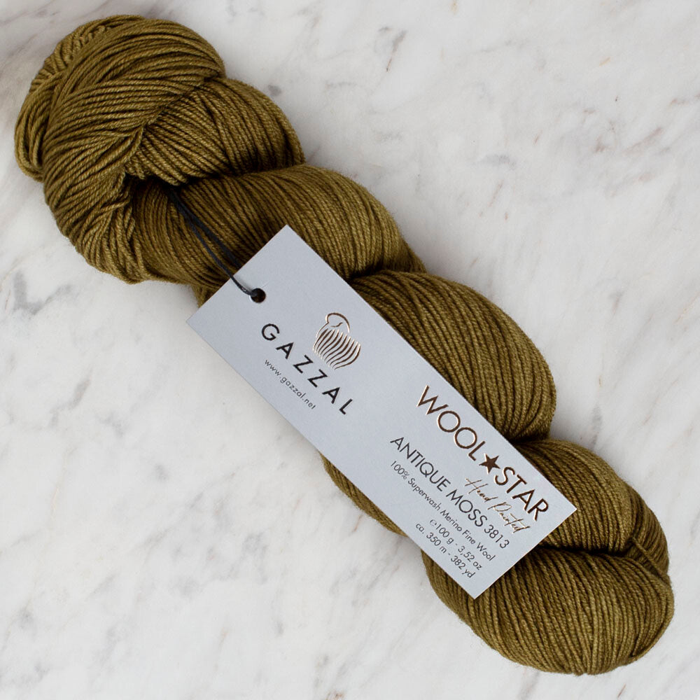 Gazzal Wool Star Yeşil El örgü İpi - 3813